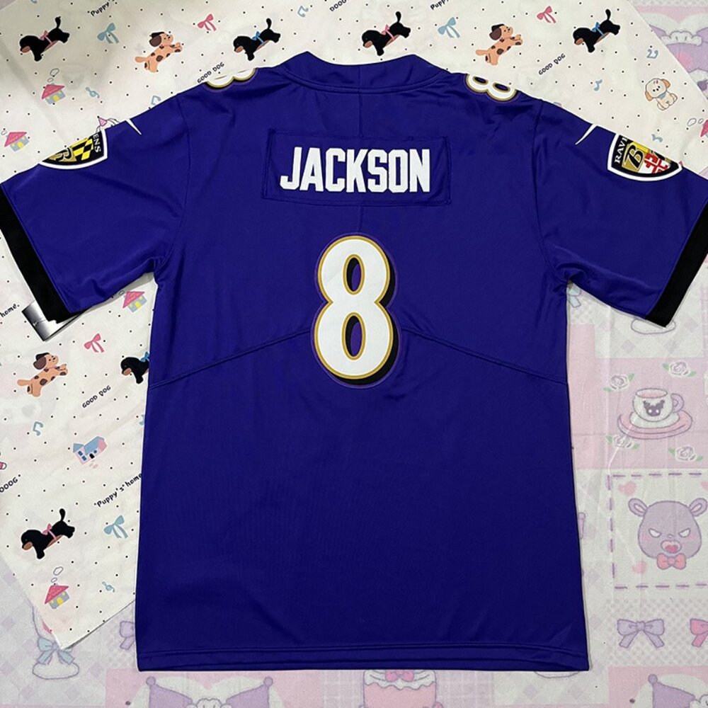 Baltimore Ravens Lamar Jackson #8 NFL Jersey - Picture 5 of 6